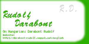 rudolf darabont business card